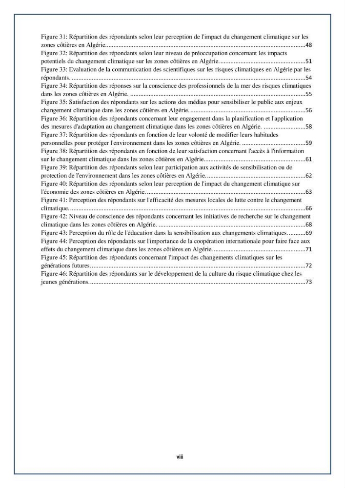 Perception des changements climatiques dans les zones côtières en Algérie