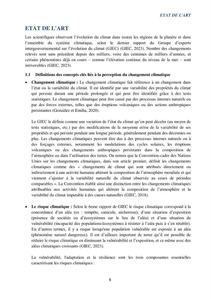 Perception des changements climatiques dans les zones côtières en Algérie