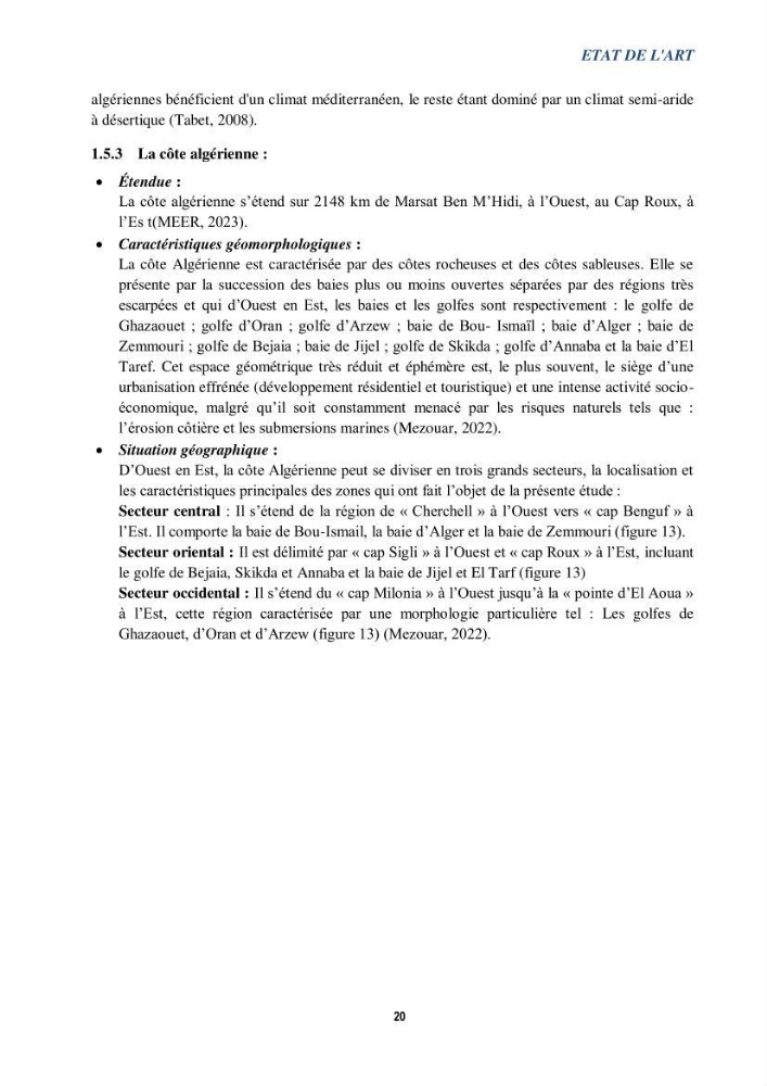 Perception des changements climatiques dans les zones côtières en Algérie