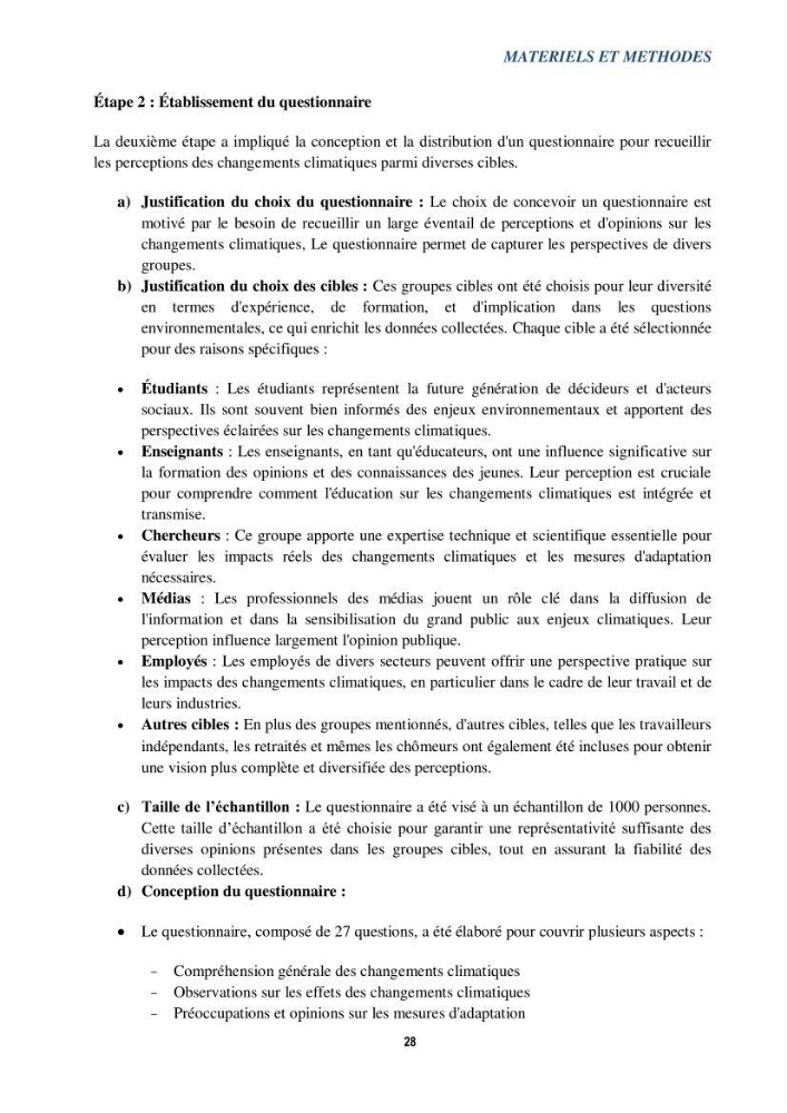 Perception des changements climatiques dans les zones côtières en Algérie