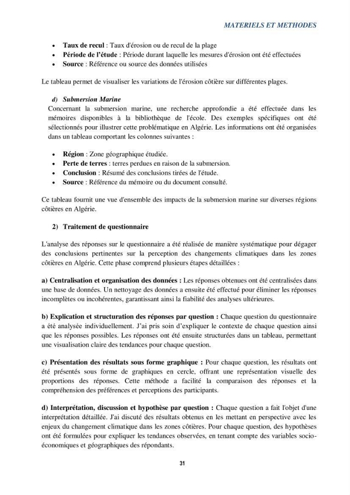 Perception des changements climatiques dans les zones côtières en Algérie