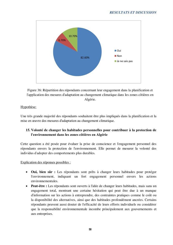Perception des changements climatiques dans les zones côtières en Algérie