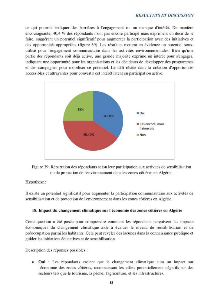 Perception des changements climatiques dans les zones côtières en Algérie
