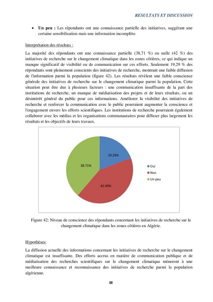Perception des changements climatiques dans les zones côtières en Algérie