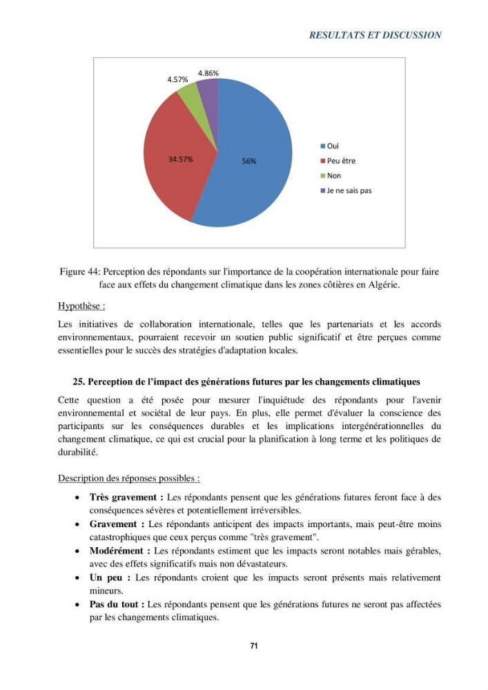 Perception des changements climatiques dans les zones côtières en Algérie