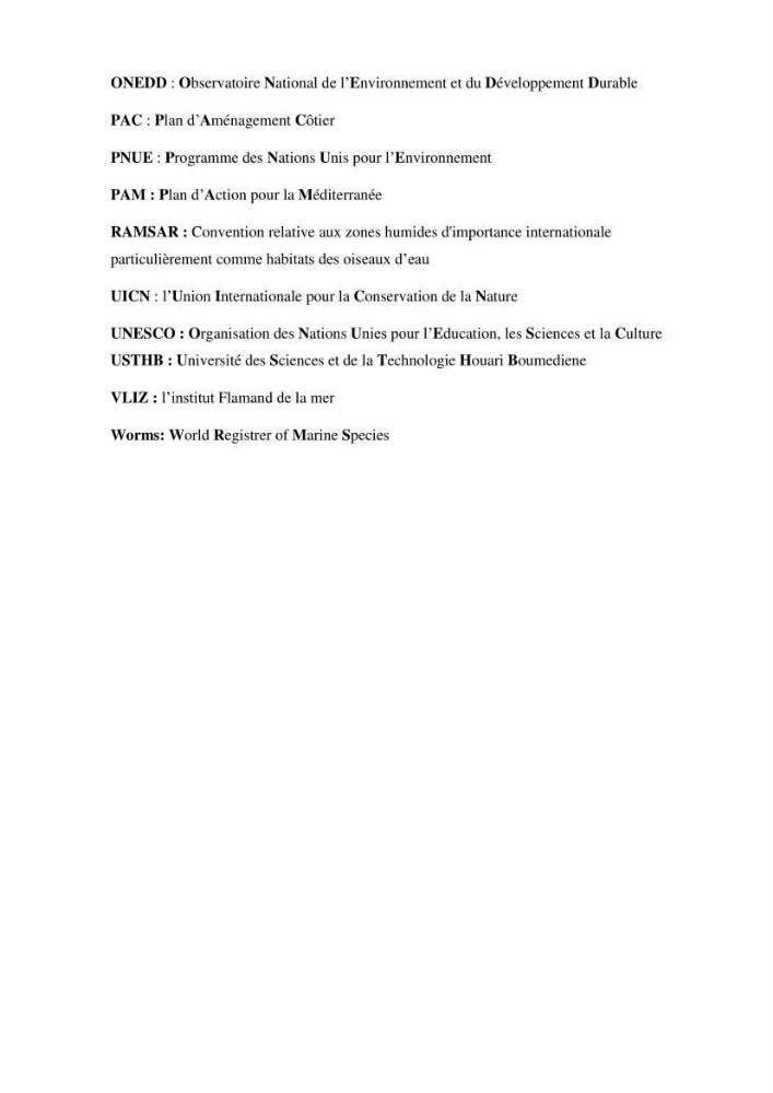 Inventaire de la faune et de la flore marine d\'intérêt écologique des sites remarquables de la région centre de la côte Algérienne (l\'Anse de Kouali et l\'île Aguelli)