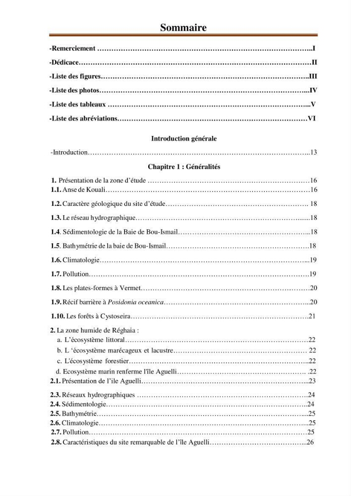 Inventaire de la faune et de la flore marine d\'intérêt écologique des sites remarquables de la région centre de la côte Algérienne (l\'Anse de Kouali et l\'île Aguelli)
