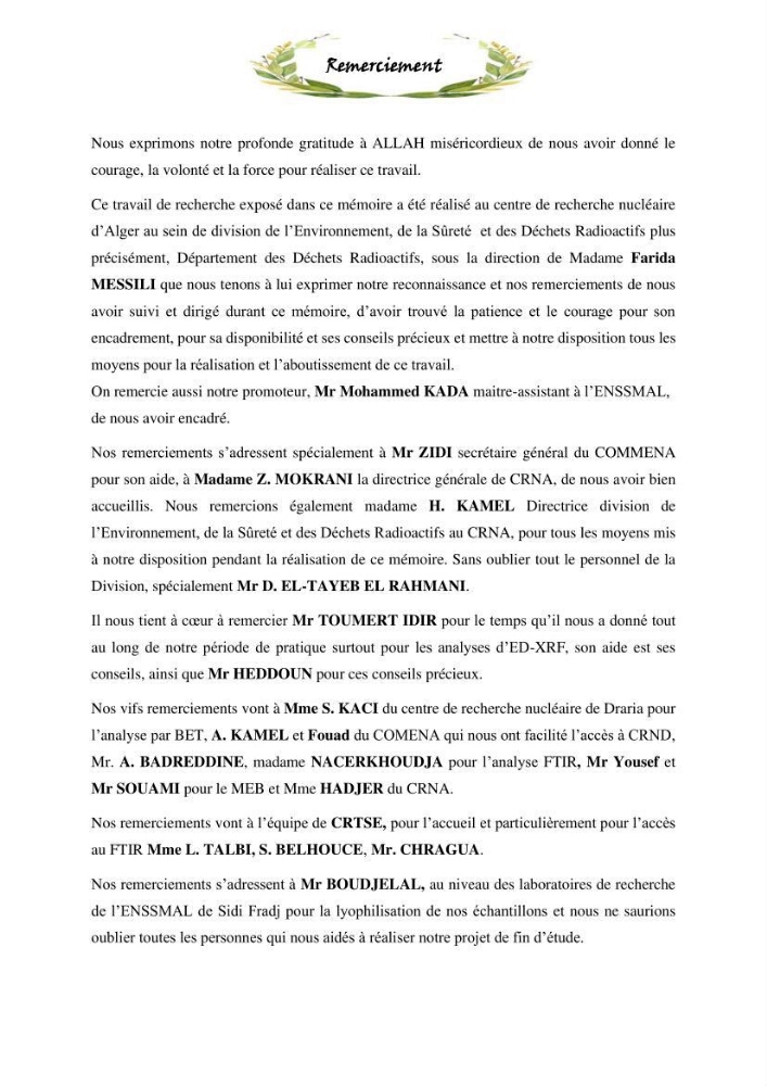 Elimination d’élément radioactif Cs* et d’élément trace métallique Pb en solution aqueuse par adsorption sur les carapaces de crevettes