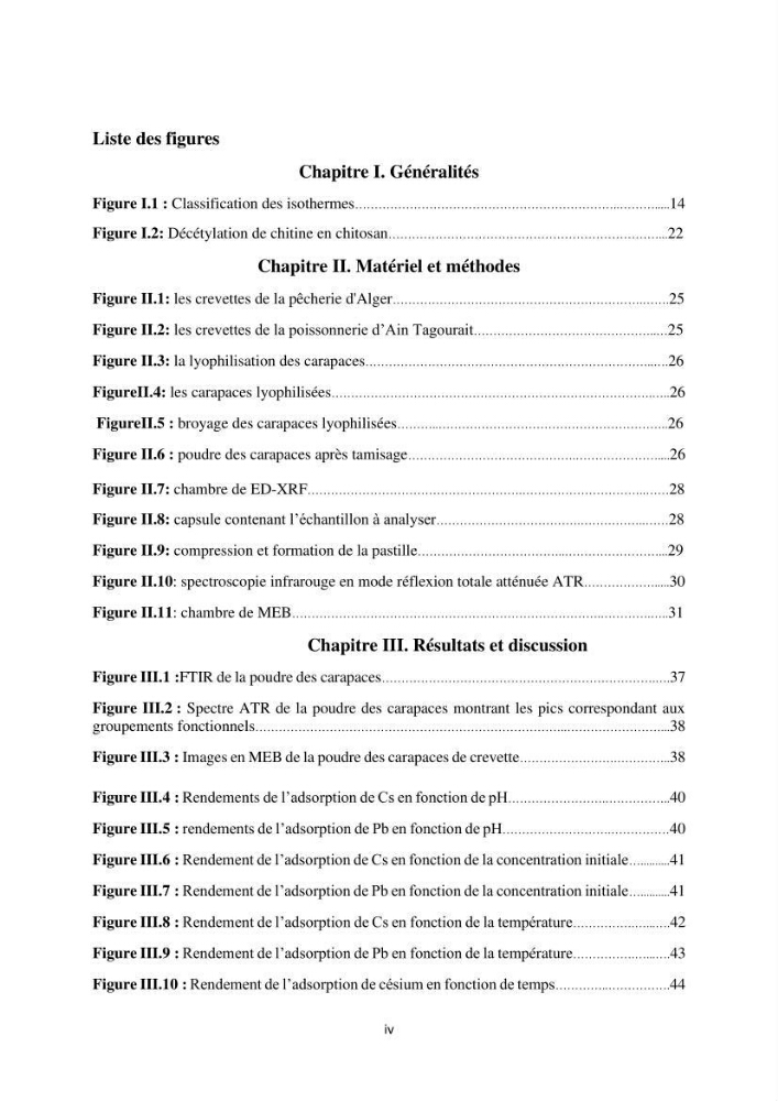 Elimination d’élément radioactif Cs* et d’élément trace métallique Pb en solution aqueuse par adsorption sur les carapaces de crevettes
