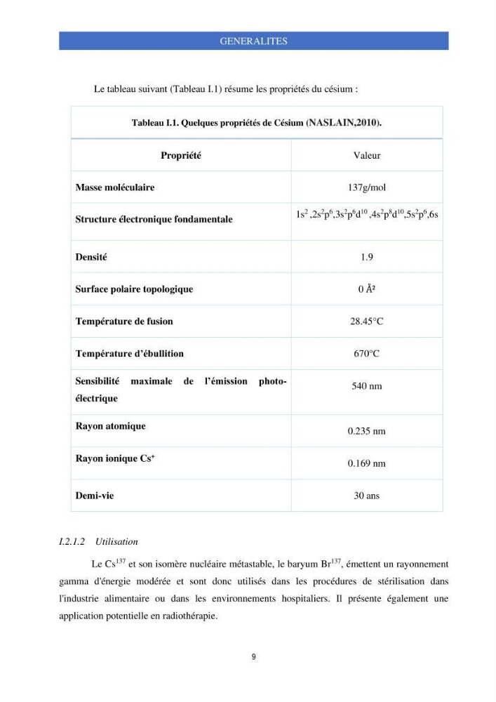 Elimination d’élément radioactif Cs* et d’élément trace métallique Pb en solution aqueuse par adsorption sur les carapaces de crevettes