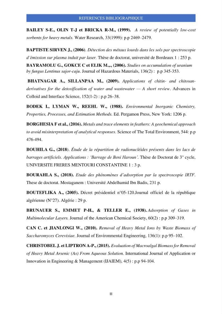 Elimination d’élément radioactif Cs* et d’élément trace métallique Pb en solution aqueuse par adsorption sur les carapaces de crevettes
