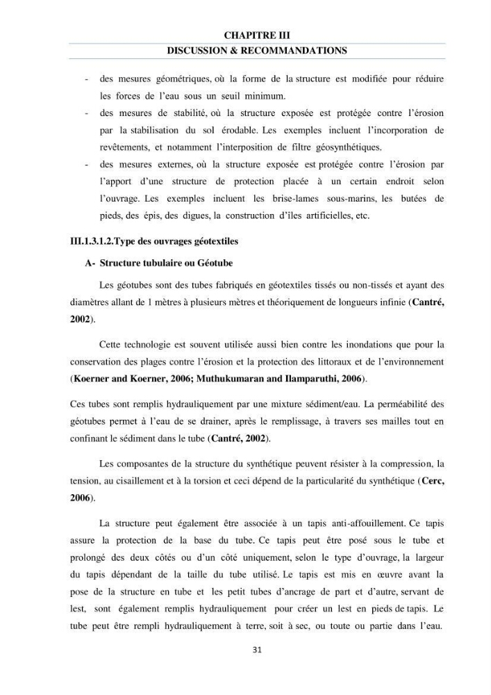 Etude des courants côtiers observés sur les petits fonds de la plage de Sidi Fredj