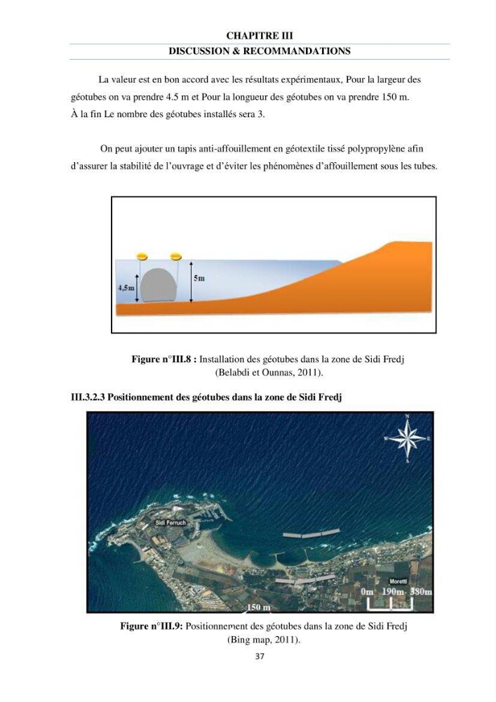 Etude des courants côtiers observés sur les petits fonds de la plage de Sidi Fredj