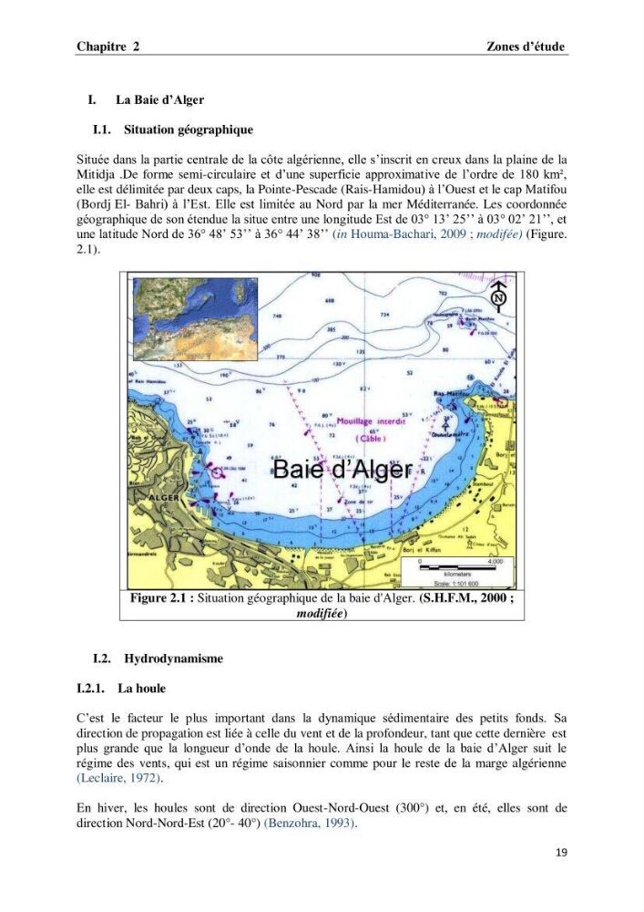 Suivi des paramètres physico-chimiques et des sels nutritifs dans les eaux de l\'Algérois