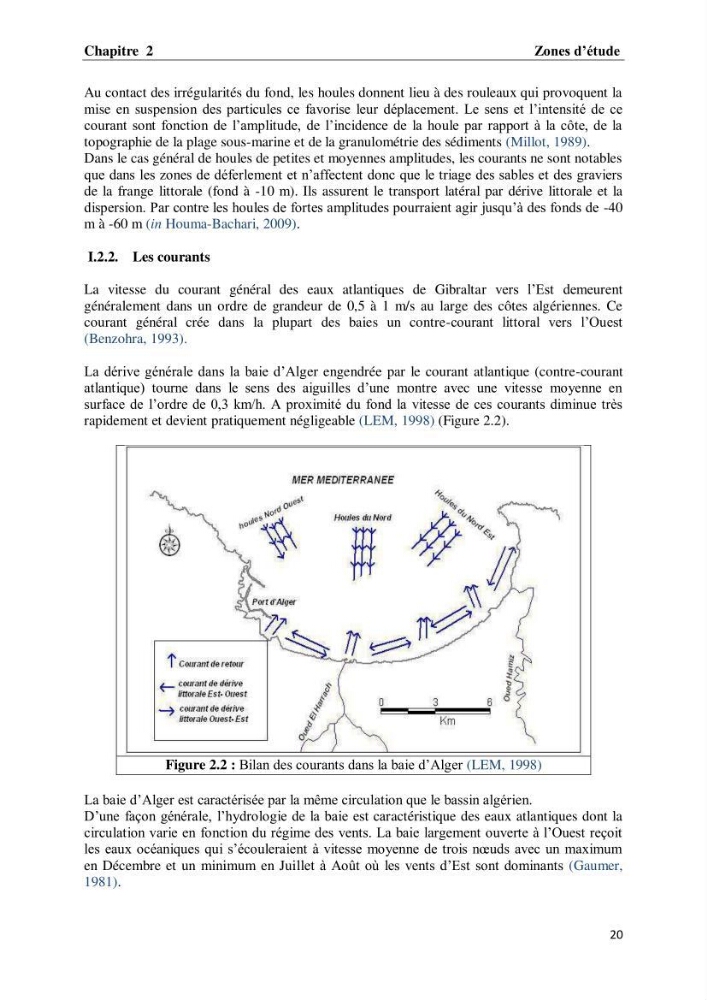 Suivi des paramètres physico-chimiques et des sels nutritifs dans les eaux de l\'Algérois