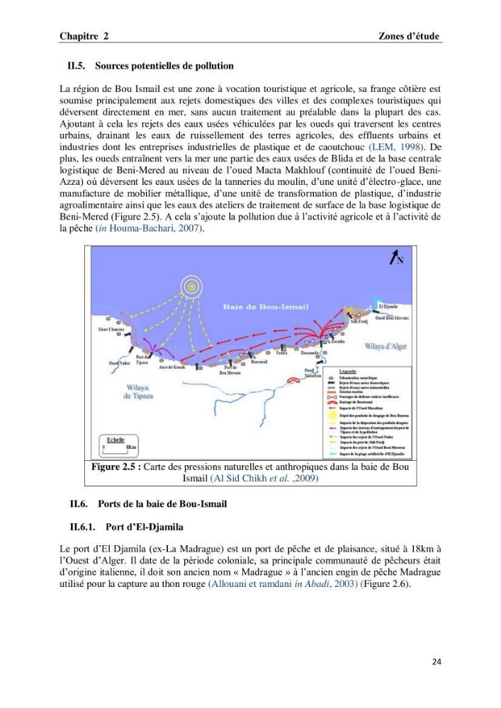 Suivi des paramètres physico-chimiques et des sels nutritifs dans les eaux de l\'Algérois