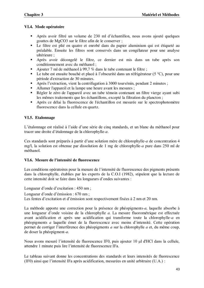 Suivi des paramètres physico-chimiques et des sels nutritifs dans les eaux de l\'Algérois
