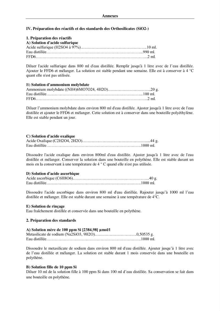 Suivi des paramètres physico-chimiques et des sels nutritifs dans les eaux de l\'Algérois