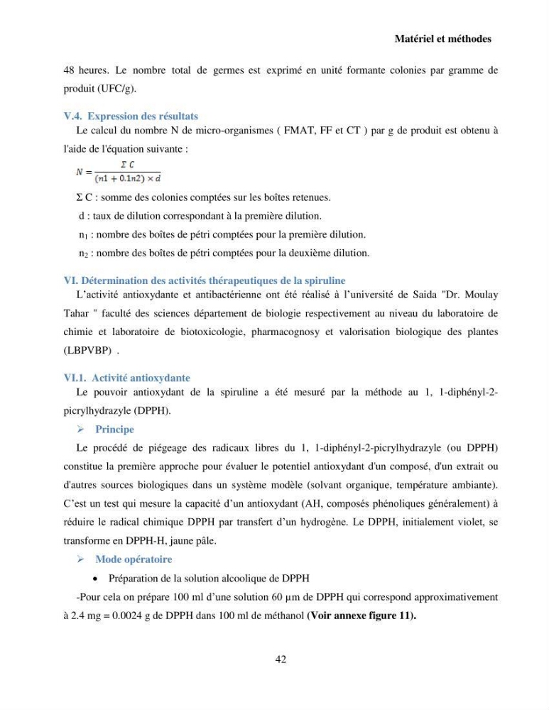 Extraction et identification des pigments de micro-algues à usage alimentaire et pharmaceutique