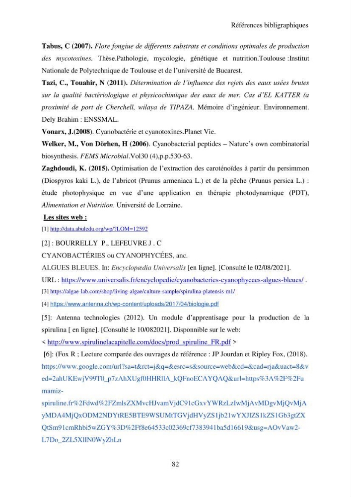 Extraction et identification des pigments de micro-algues à usage alimentaire et pharmaceutique