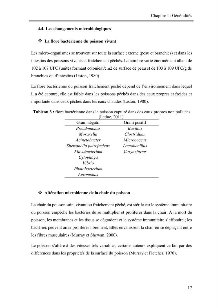 Effet des engins de pêche sur la qualité organoleptique et hygiénique de l\'allache Sardeinella aurita Valenciennes,1847 de la région centre de la côte Algérienne