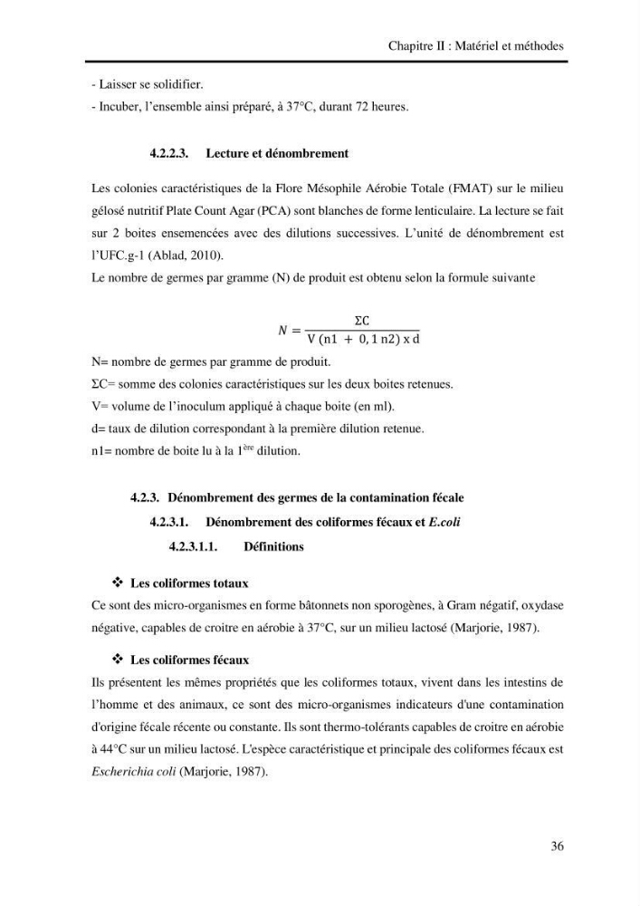 Effet des engins de pêche sur la qualité organoleptique et hygiénique de l\'allache Sardeinella aurita Valenciennes,1847 de la région centre de la côte Algérienne