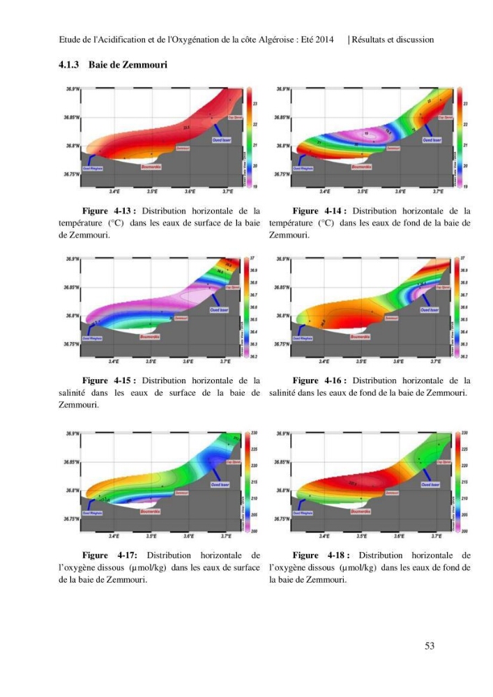 Etude de l\'acidification et de l\'oxygénation de la côte Algerienne