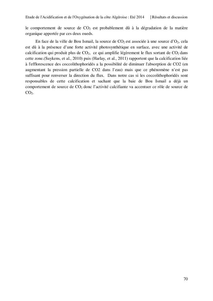 Etude de l\'acidification et de l\'oxygénation de la côte Algerienne