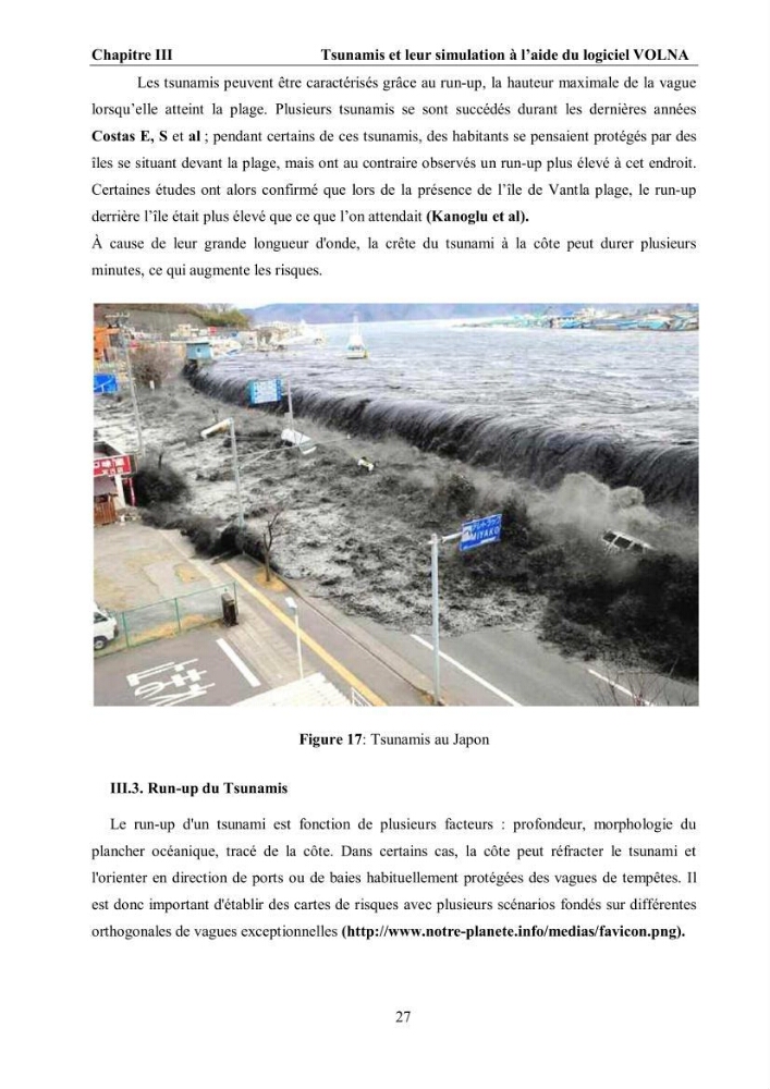 Etat de l\'art sur les différentes méthodes d\'étude du Run-up et Run-Down des vagues à la côte