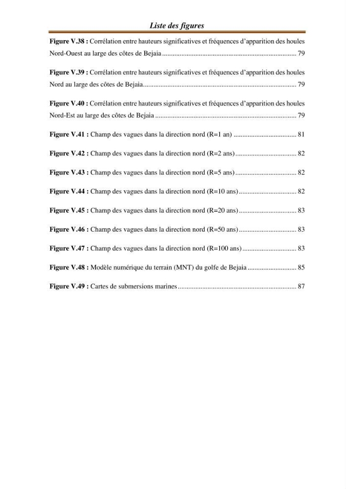 l\'évaluation des impacts des changement climatiques et de activités anthropiques sur l\'évaluation de la partie du golfe bejaia: