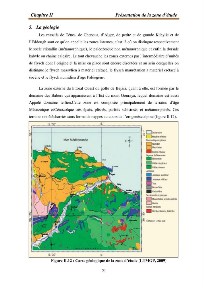 l\'évaluation des impacts des changement climatiques et de activités anthropiques sur l\'évaluation de la partie du golfe bejaia:
