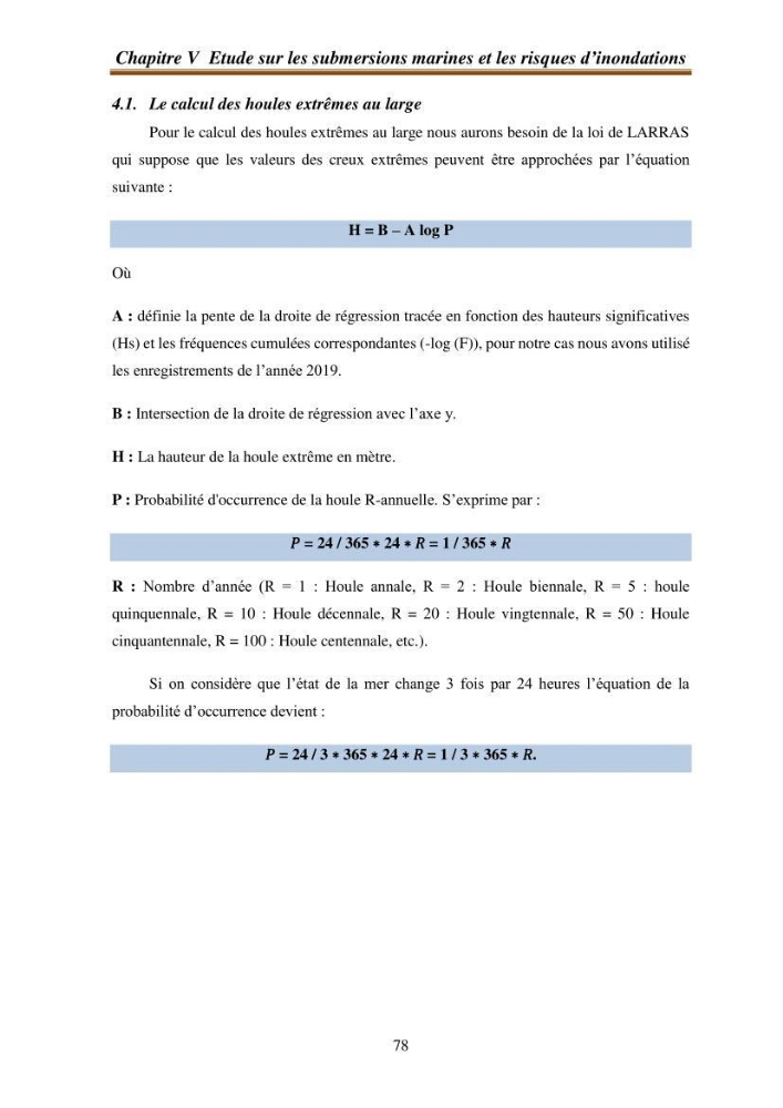 l\'évaluation des impacts des changement climatiques et de activités anthropiques sur l\'évaluation de la partie du golfe bejaia: