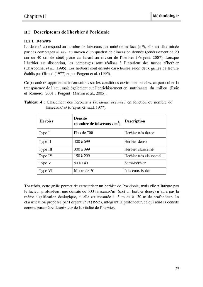 Analyse comparée des paramètres de vitalité de l\'herbier à Posidonia oceanica (L) Delile de la côte algérienne