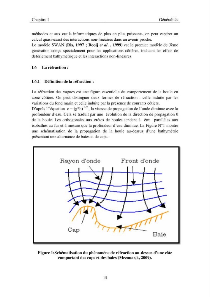 Utilisation du modèle SWAN pour la modélisation des vagues/houles: cas de béjaia