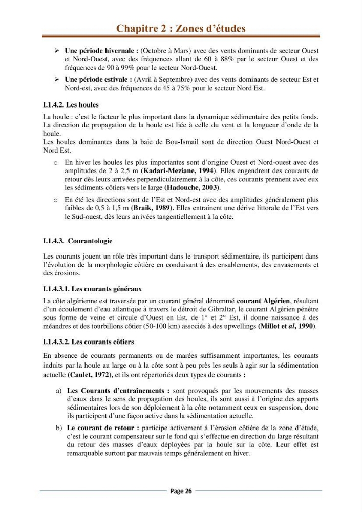 Suivi des paramètres physico-chimiques et des sels nutritifs dans la côte Algéroise