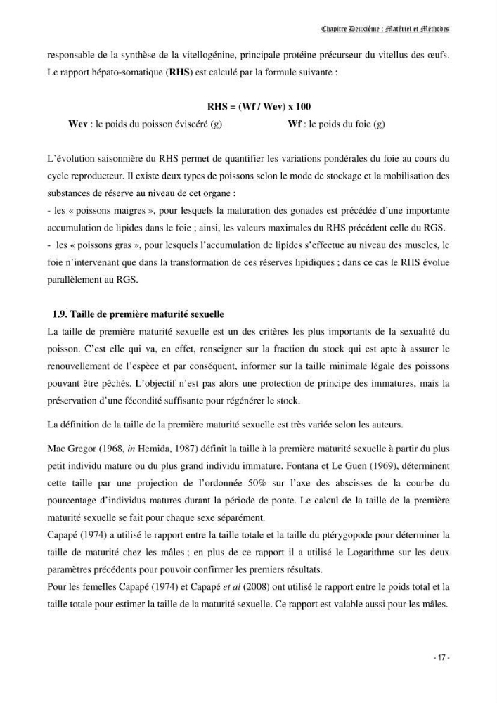 Contribution à la biologie de Scyliorhinus canicula ( Elasmobranches, Scyliorhinidae) dans la région d\'Alger