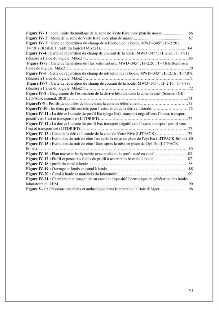 Etude de protection et d\'aménagement de la zone de Verte Rive-Bordj El Kiffan: