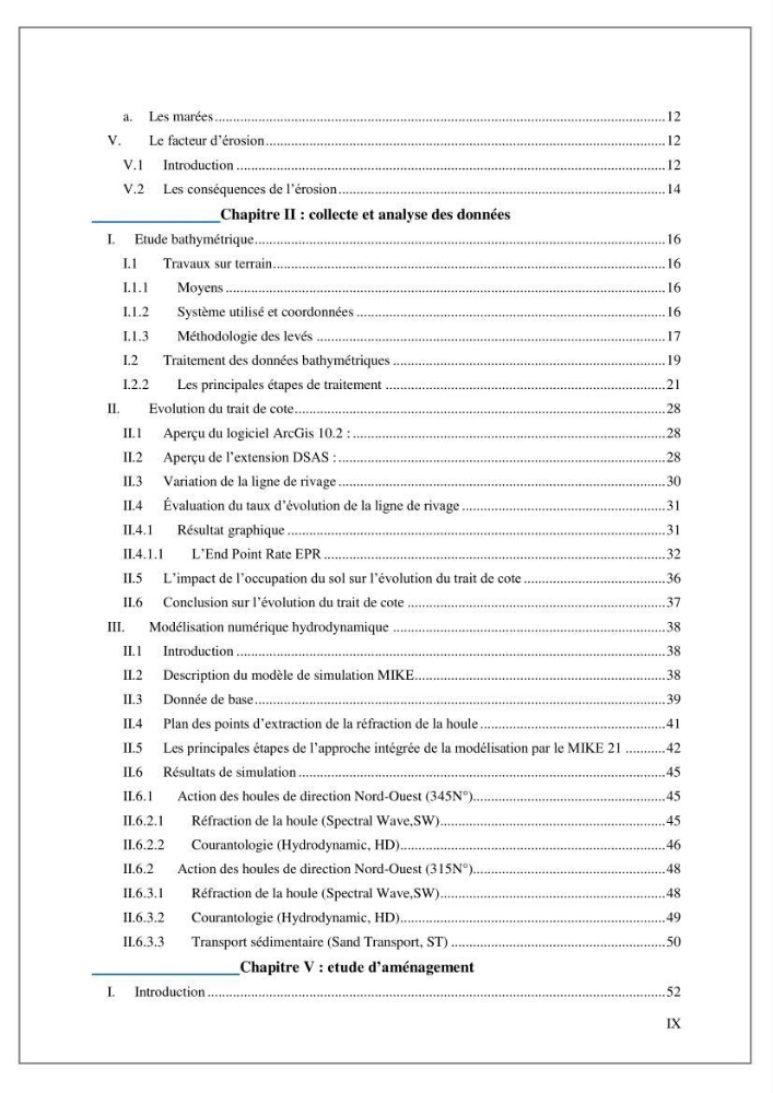 Etude de protection et d\'aménagement de la zone de Verte Rive-Bordj El Kiffan:
