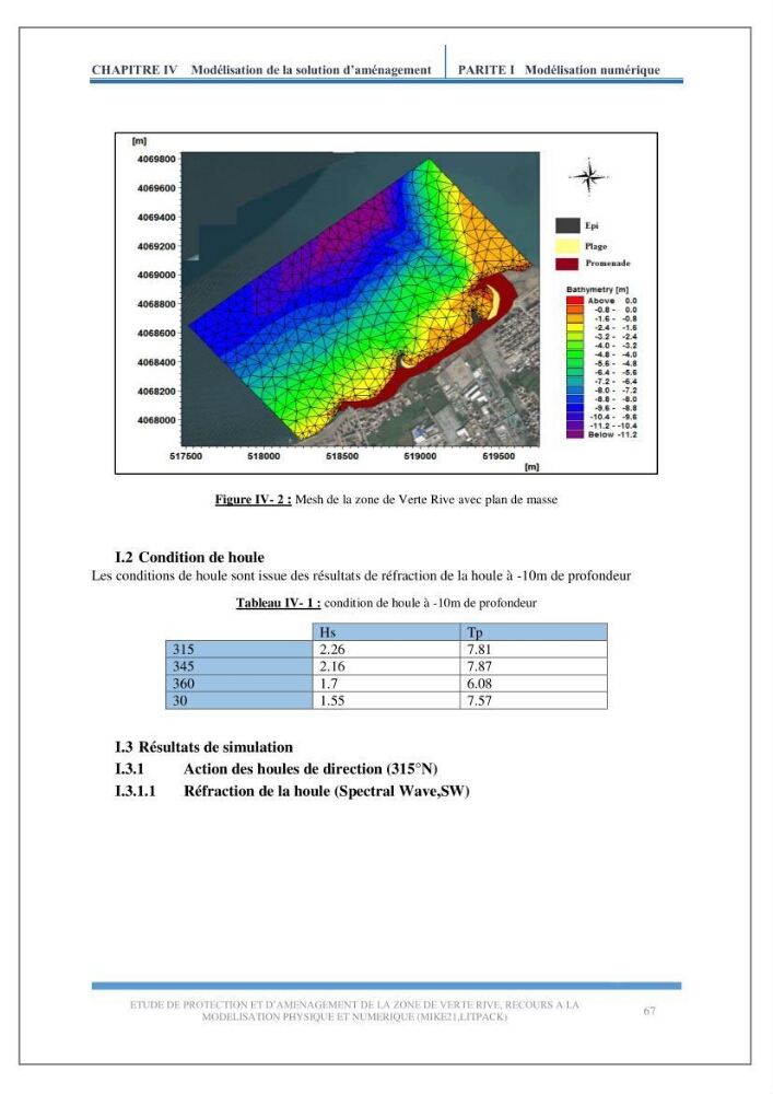 Etude de protection et d\'aménagement de la zone de Verte Rive-Bordj El Kiffan: