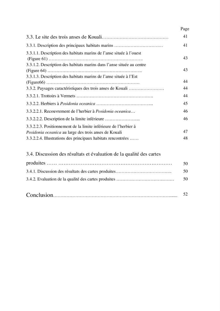 Contribution à la cartographie des habitas marins dans le cadre d\'une étude d\'impact