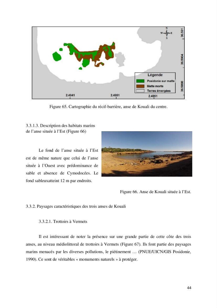 Contribution à la cartographie des habitas marins dans le cadre d\'une étude d\'impact
