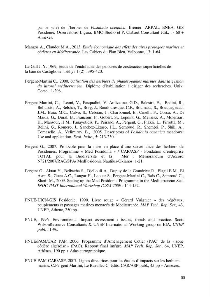 Contribution à la cartographie des habitas marins dans le cadre d\'une étude d\'impact