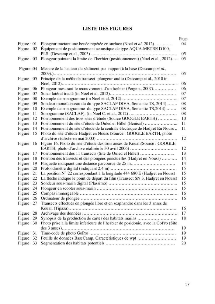 Contribution à la cartographie des habitas marins dans le cadre d\'une étude d\'impact