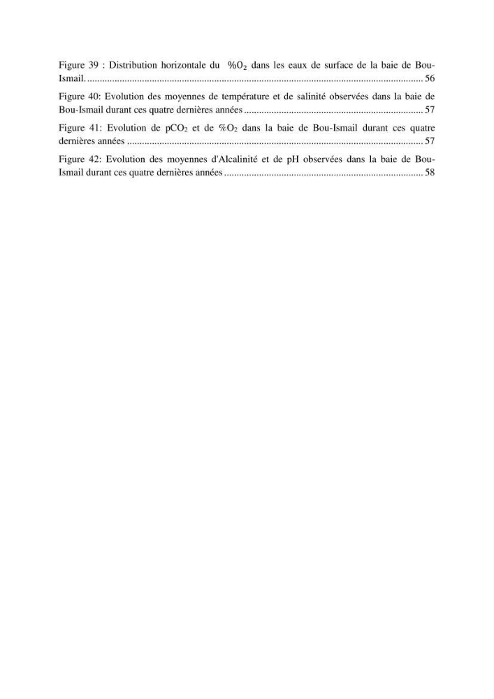 Etude de l\'eutrophisation et du système des carbonates dans la baie de Bou-Ismail en printemps 2015