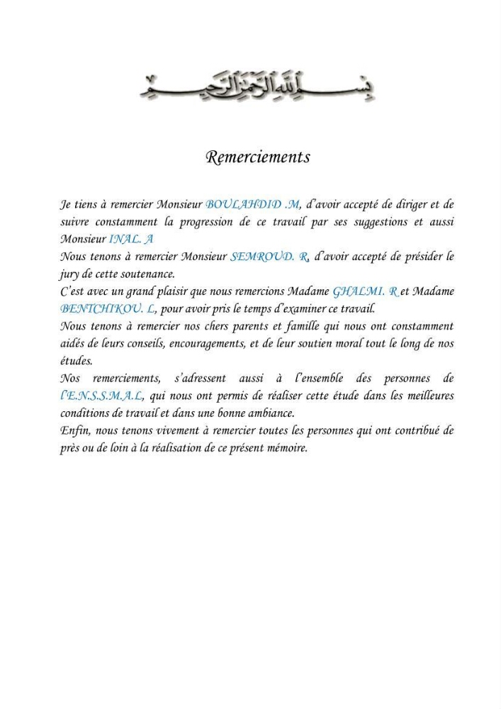 Les métaux traces dans les sédiments du littoral Algérois