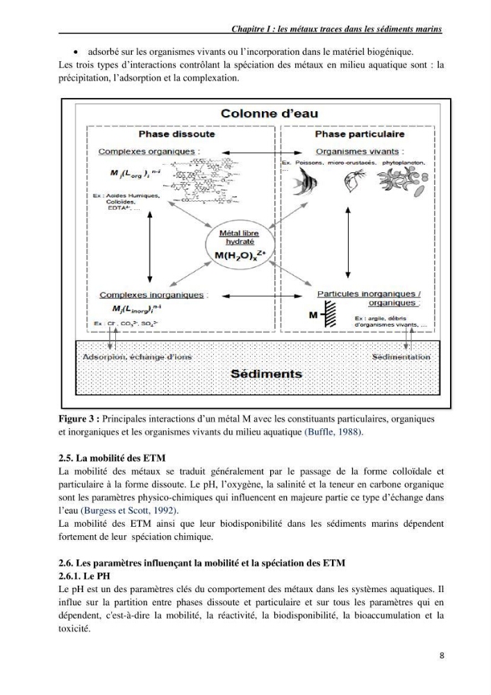 Les métaux traces dans les sédiments du littoral Algérois