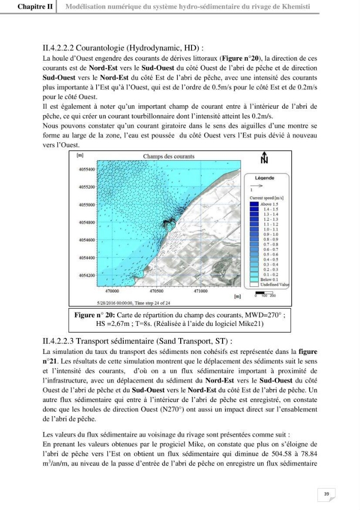 Etude hydrosédimentaire du rivage de Khemisti