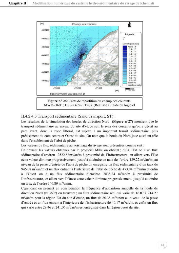 Etude hydrosédimentaire du rivage de Khemisti