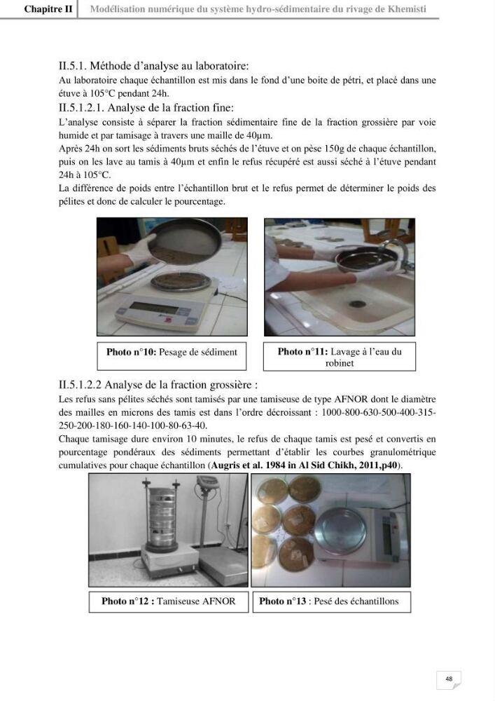 Etude hydrosédimentaire du rivage de Khemisti