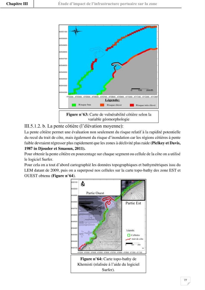 Etude hydrosédimentaire du rivage de Khemisti
